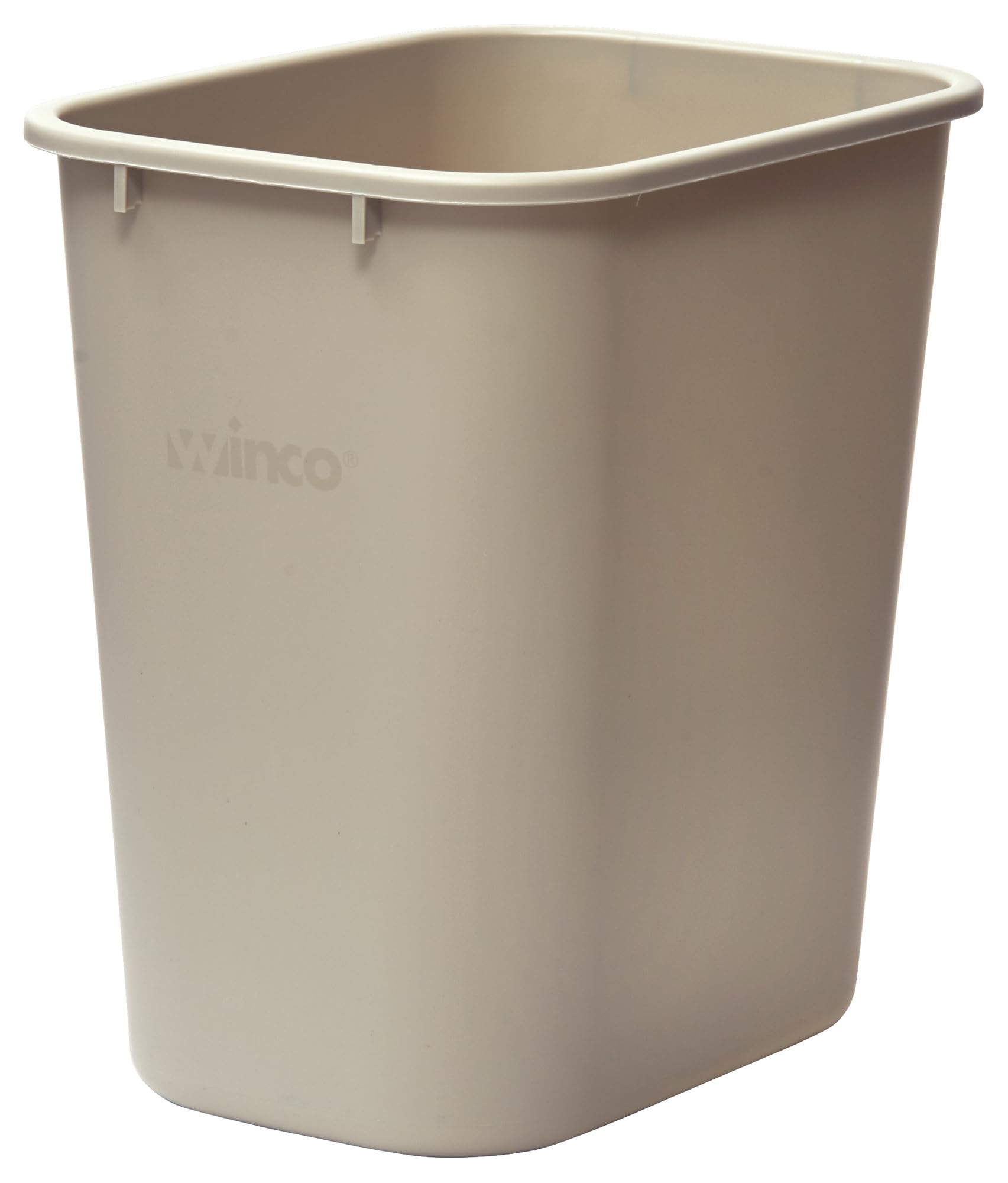 Winco Waste Basket for Home and Office, 7 Gallon, Beige