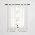 Nicetown Sheer Curtains For Bedroom Windows, Grommet Casual Soft Voile Sheer Panels With Light Filter Window Treatments For Nurs