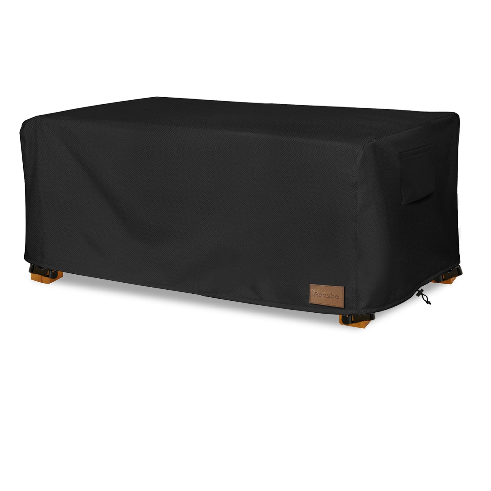Aacabo Waterproof Outdoor Coffee Table Cover,Rectangular Patio Small Side Table Cover,Outdoor Table Covers Rectangle Waterproof,