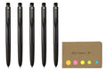 Signo Rt1 Retractable Gel Ink Pen, Ultra Micro Point 0.28Mm, Rubber Grip, Black Ink, 5-Pack, Sticky Notes Value Set