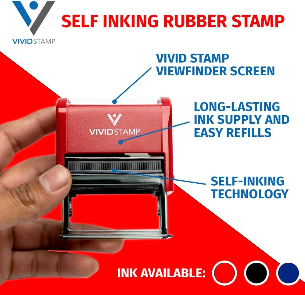 Top Secret Self Inking Rubber Stamp (Red Ink) - Large