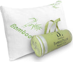 Memory Foam Bamboo Pillows King 20'' x 36'' [Adjustable] for Sleeping - Cool & Breathable Cover with Zipper Rayon Derived from B