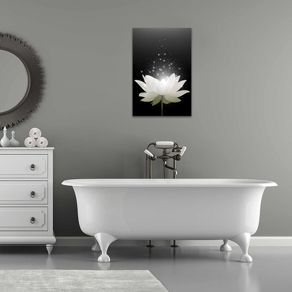 Canvas Prints Wall Art Lotus Floral Blossom Pictures For Modern Wall Decor Artwork Spirtual Meditation Prints On Canvas Wall Dec