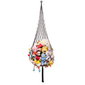 Novel Stuffed Animal Net or Hammock-Ceiling Hanging Net 6.5Ft- One Hook Only! Convenient for Corners, Walls and Ceiling Hanging 