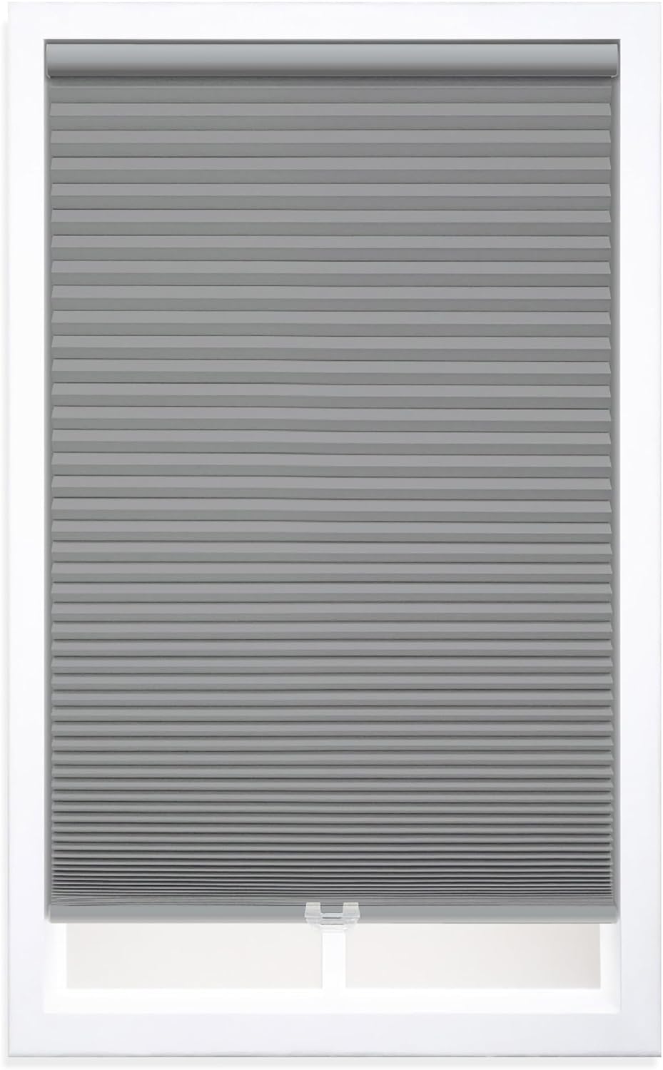 DEZ FURNISHINGS QEGRWT510600 Cordless 1.5 Blackout Cellular Shade, 51W x 60H, Anchor Gray
