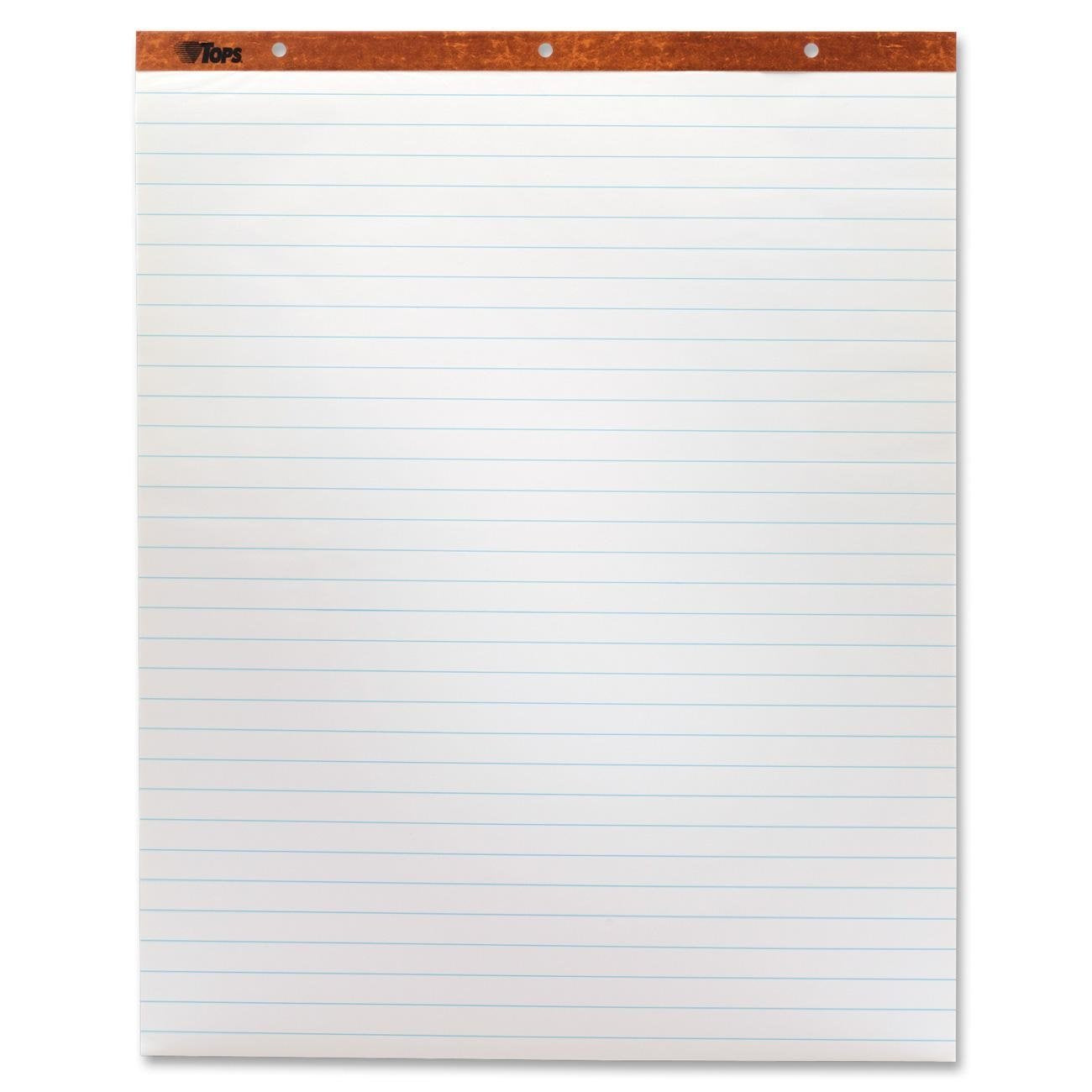 Tops Easel Pad, 27 X 34 Inches, Ruled, White, 50 Sheets, Pack Of 2
