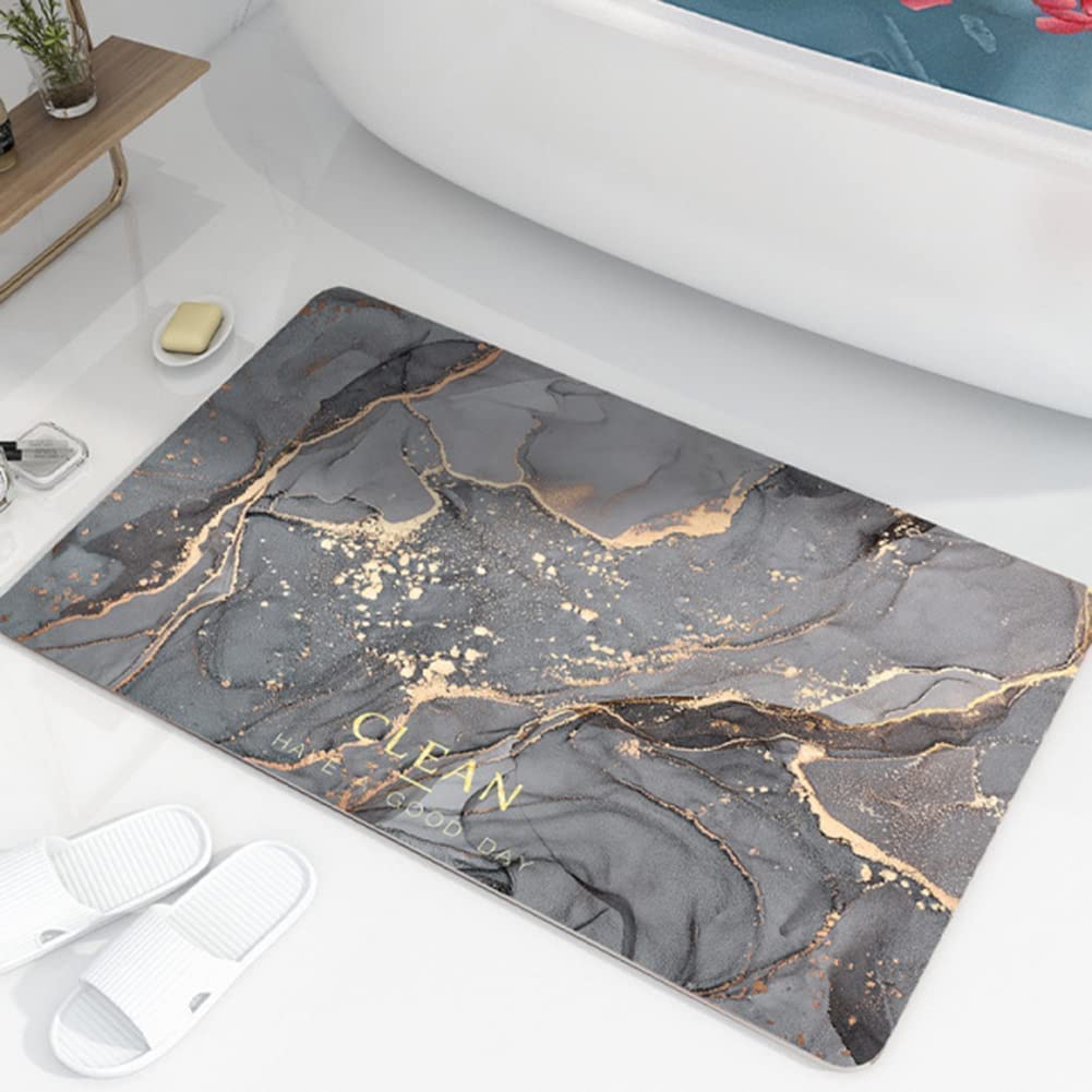 DHYANEXA Soft Non Slip Memory Foam Bath Mat||Water Absorbent Mats for Bathroom After Shower||Comfortable Washable Door Mat for H