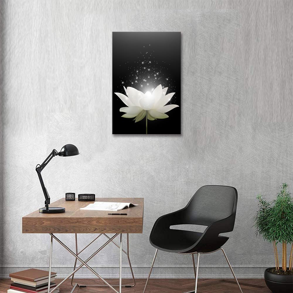 Canvas Prints Wall Art Lotus Floral Blossom Pictures For Modern Wall Decor Artwork Spirtual Meditation Prints On Canvas Wall Dec