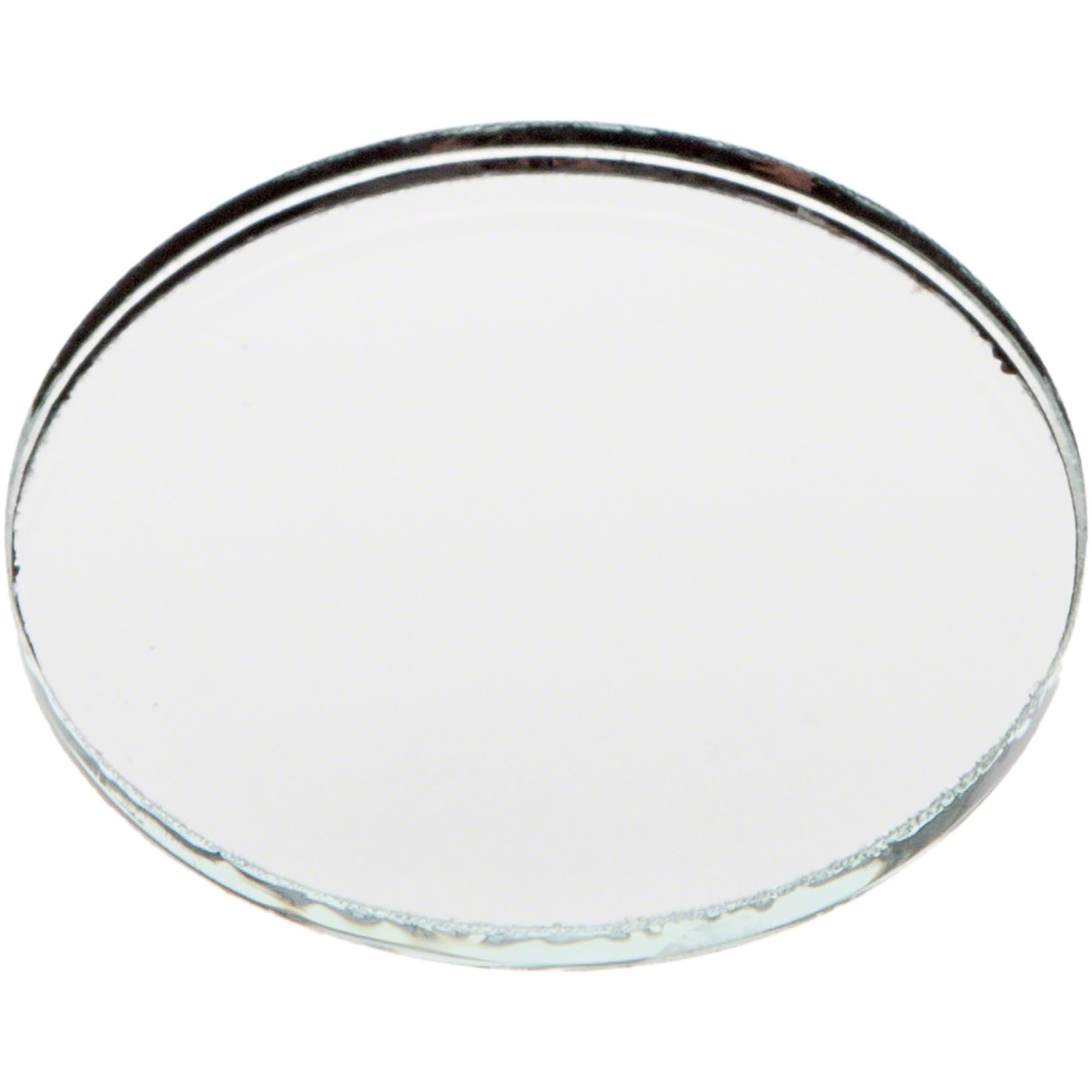 Plymor Round 3mm Non-Beveled Glass Mirror, 1.5 inch x 1.5 inch (Pack of 3)