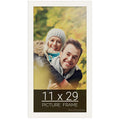 wallsthatspeak 11x29 white Picture Frame for Puzzles Posters Photos or Artwork