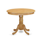 East West Furniture Anav3-Oak-W 3 Pc Kitchen Table-Small Table And 2 Kitchen Chairs