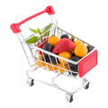 Restaurantware 5.5 x 5.4 Inch Mini Shopping Cart 1 Rectangle Tiny - Desk Organizer Accessory and Decoration, Toy Holder For Kids