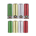 Mega Candles Set of 4 Unscented 2 Inch x 5 Inch Metallic Pillar Candles, Holidays, Seasonal, Celebrations, Devotional, Church, W