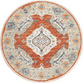 Marbella Mb1 Orange Traditional Rug Round 8' X 8'