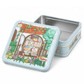 ZIRANYU Cartoon Tin Boxes with Lids Rectangle Trinket Tinplate Boxes