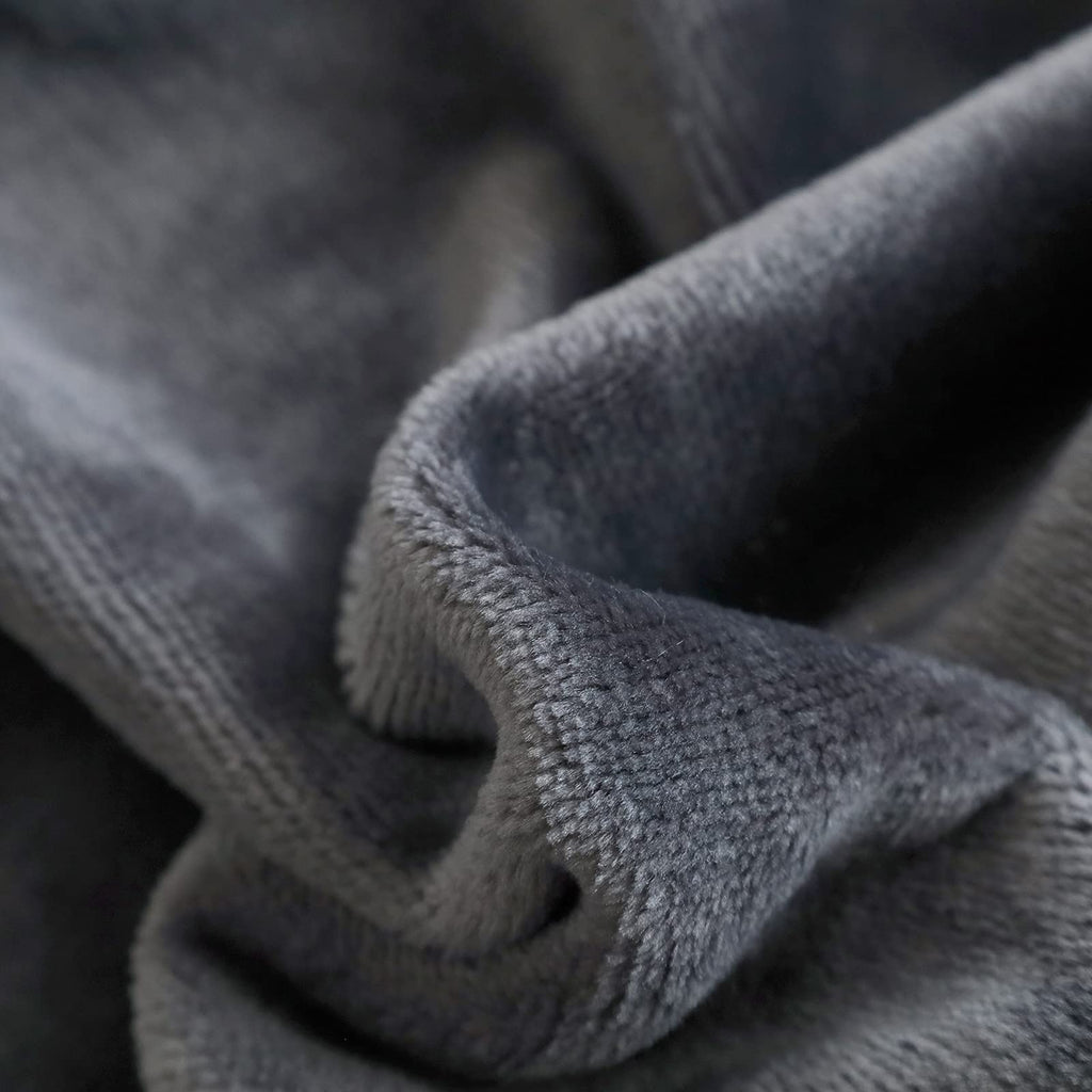 Sochow Flannel Fleece Blanket Twin Size, All Season Lightweight Super Soft Cozy Blanket For Bed Or Couch, Grey, 60X80 Inches