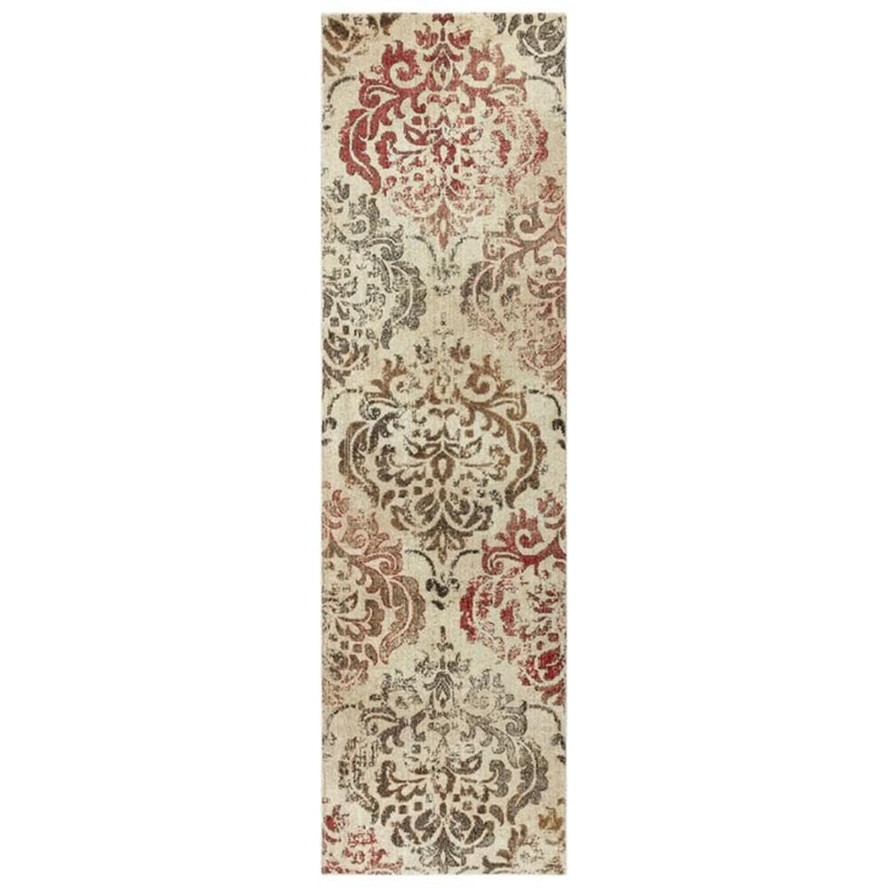 Rizzy Home Alora Decor Euphoria 2'6" X 10' Beige/Brown/Beige/Brown/Rust Hybrid Area Rug