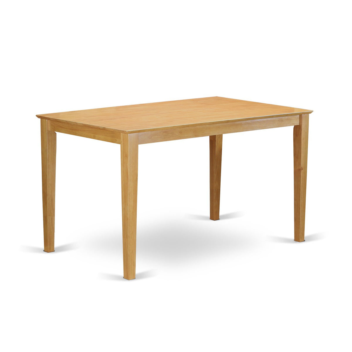 East West Furniture CFPB3-OAK-C 3 Piece Counter Height Pub Set for Small Spaces Contains a Square Dining Room Table and 2 Linen Fabric Upholstered Chairs, 42x42 Inch, Oak