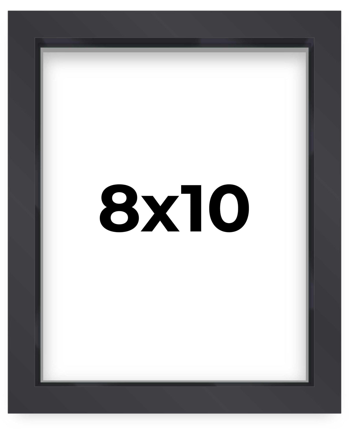 8x10 Shadow Box Frame Contemporary Black Finish | 1'' Depth of Usable Space| Interior Size 8x10 or 10x8 Inches| UV Resistant Acr