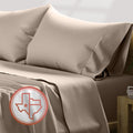 Texas Linen Co. Luxury Egyptian Cotton 4 Pc Full Size Sheet Set - 600 Thread Count Deep Pocket Fitted And Flat Sheets, Soft, Coo