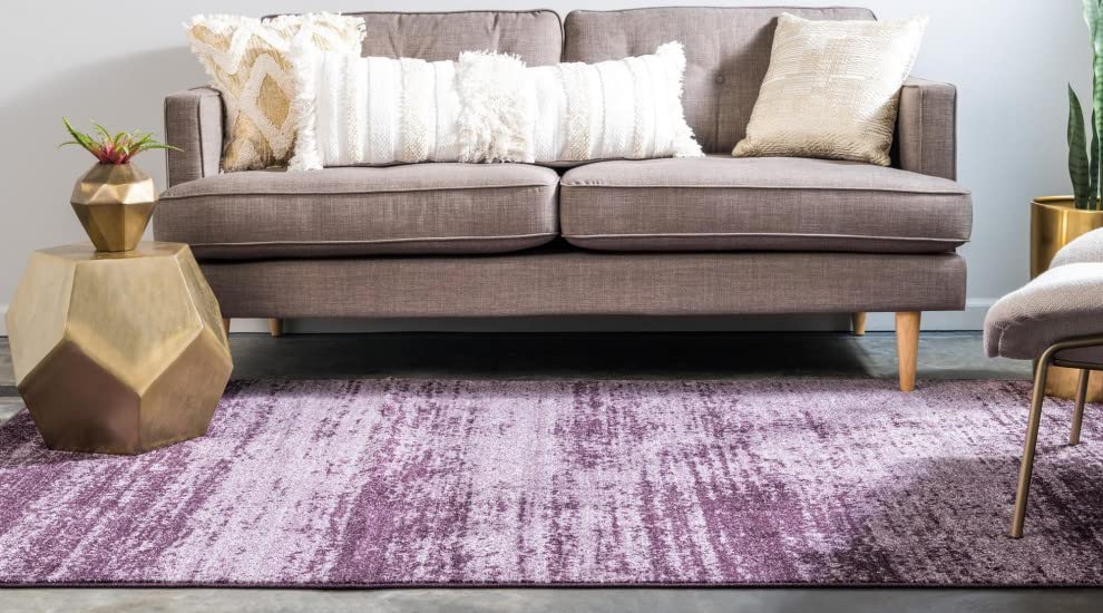 Unique Loom Del Mar Collection Area Rug - Lucille (10'X 13' Rectangle, Violet)