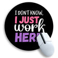 Gctriki Round Mouse Pad 8.6 X 8.6 Inch, Funny Mousepad For Laptop Gaming, With Stitched Edge Non-Slip Rubber Base, Cute Small Mo
