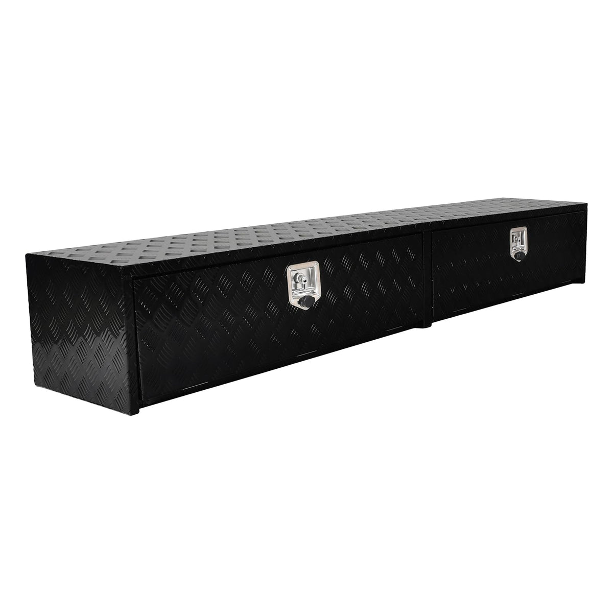 Fgjqefg 88 Inch Aluminum Tool Box Truck Car Trailer Underbody Toolbox,Rv Storage Organizer,Underbed Truck Tools Organizer W/Lock