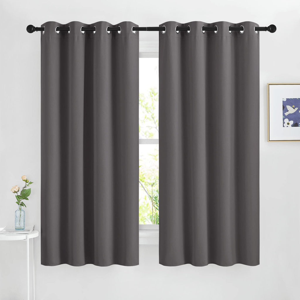 Nicetown Blackout Window Curtains For Bedroom - Grommet Top Room Darkening Thermal Insulated Solid Vertical Drapes For Flat/Apar