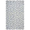 Rizzy Home Alora Decor Berlin 9' X 12' Off White Gray Rust Blue Hand-Tufted Area Rug