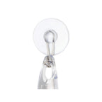 Idesign Plastic Bath Squeegee For Glass With Suction Hook Holder - 12'', Clear