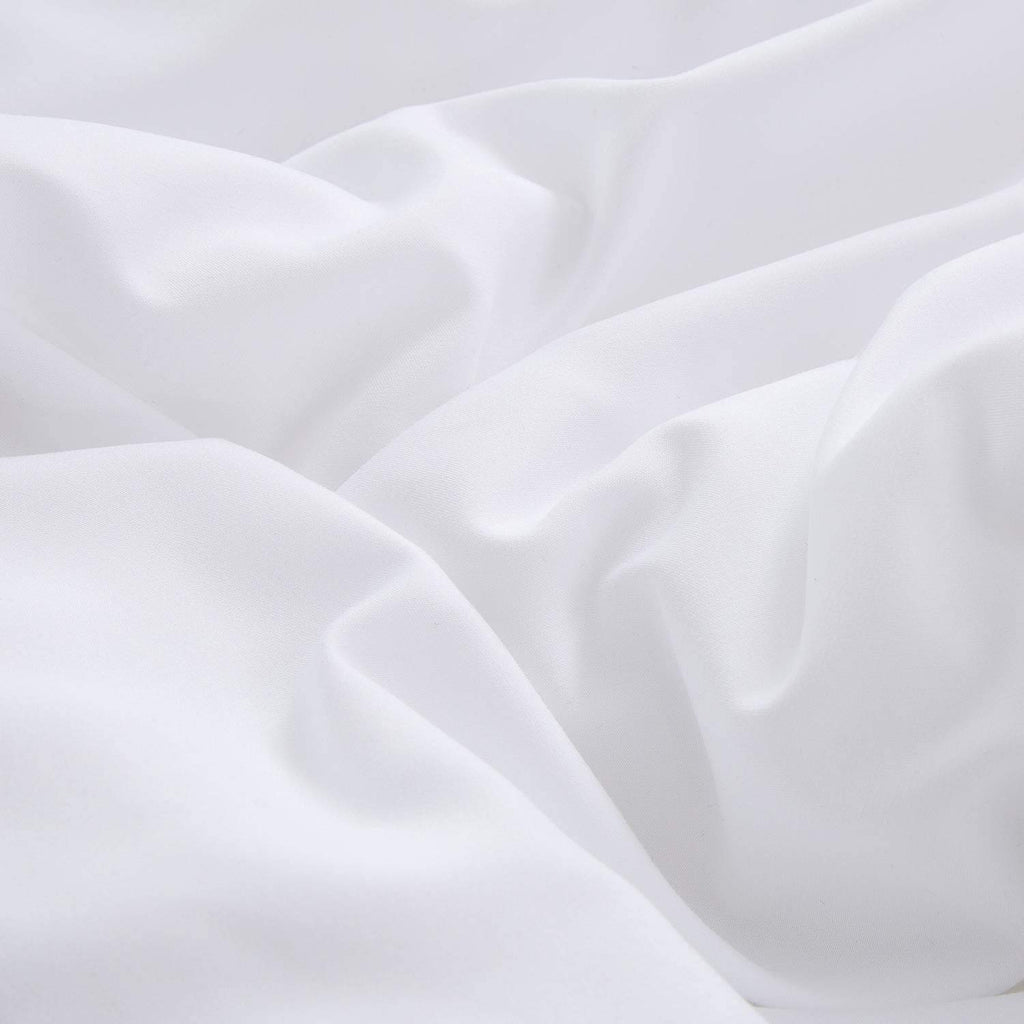 Houseri White Comforter King Size, 3 Pieces Lightweight Solid White Bedding Set King, All Season Soft Pure White King Size Comfo
