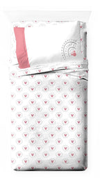 Jay Franco Disney Minnie Mouse Twin Sheet Set - Super Soft Pink Mandala 3 Piece Bedding Set - Kids Microfiber Sheets Includes Re