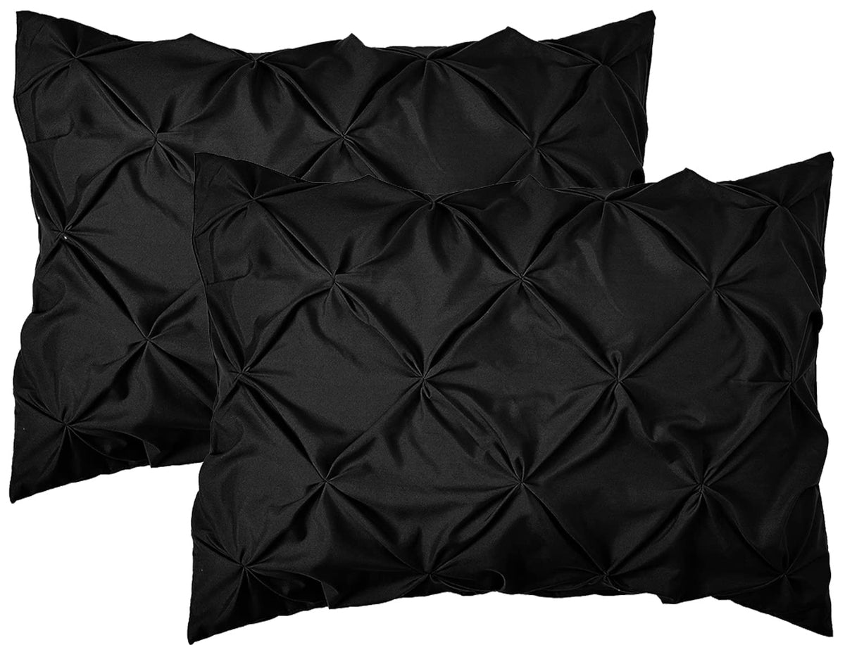 Elegant Comfort 2-Pack Sham Set Pinch Pleat Design, Egyptian Quality 1500 Thread Count, Stylish Design-Easy Care, Wrinkle and St