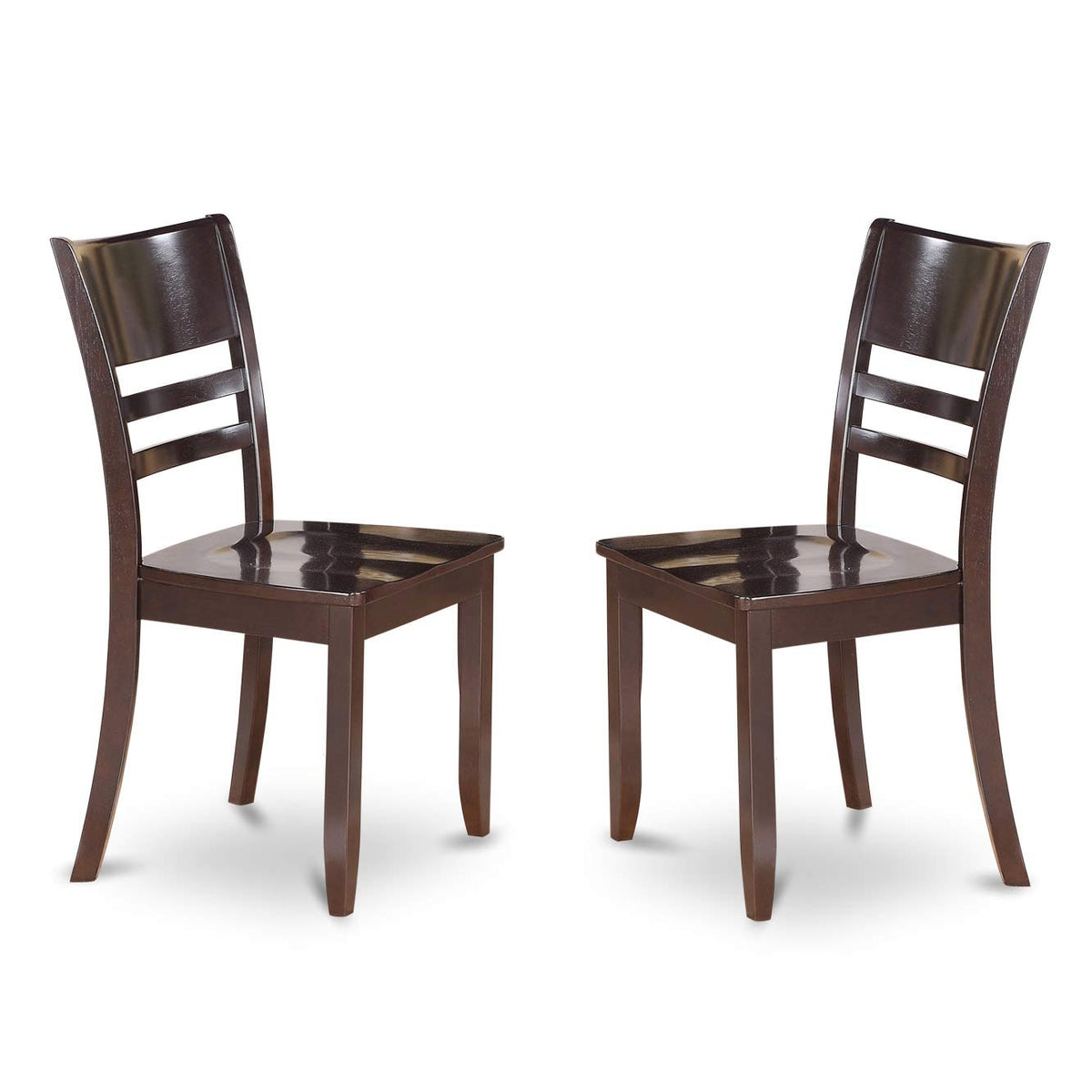 East West Furniture LYFD7-CAP-W Lynfield 7 Piece Kitchen Set Consist of a Rectangle Table with Butterfly Leaf and 6 Dining Room Chairs, 36x66 Inch
