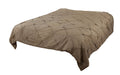 Rizzy Home | BT1710 | Polyester Quilt | 90"x92" Brown/Neutral/ Solid Textured