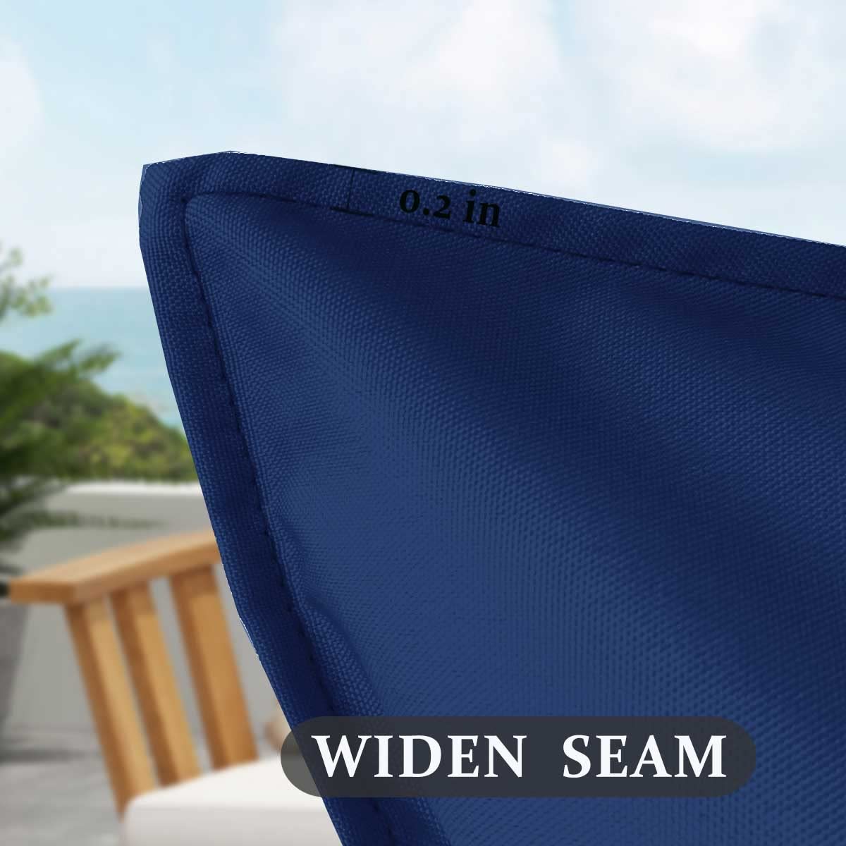 Sofjagetq Navy Blue Outdoor Pillow Covers, Waterproof Durable Throw Pillow Covers For Patio, Porch, Decoration Pillow Covers (18