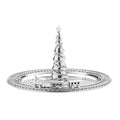 MARIPOSA Christmas Tree & Train Handcrafted Holiday Server, Silver