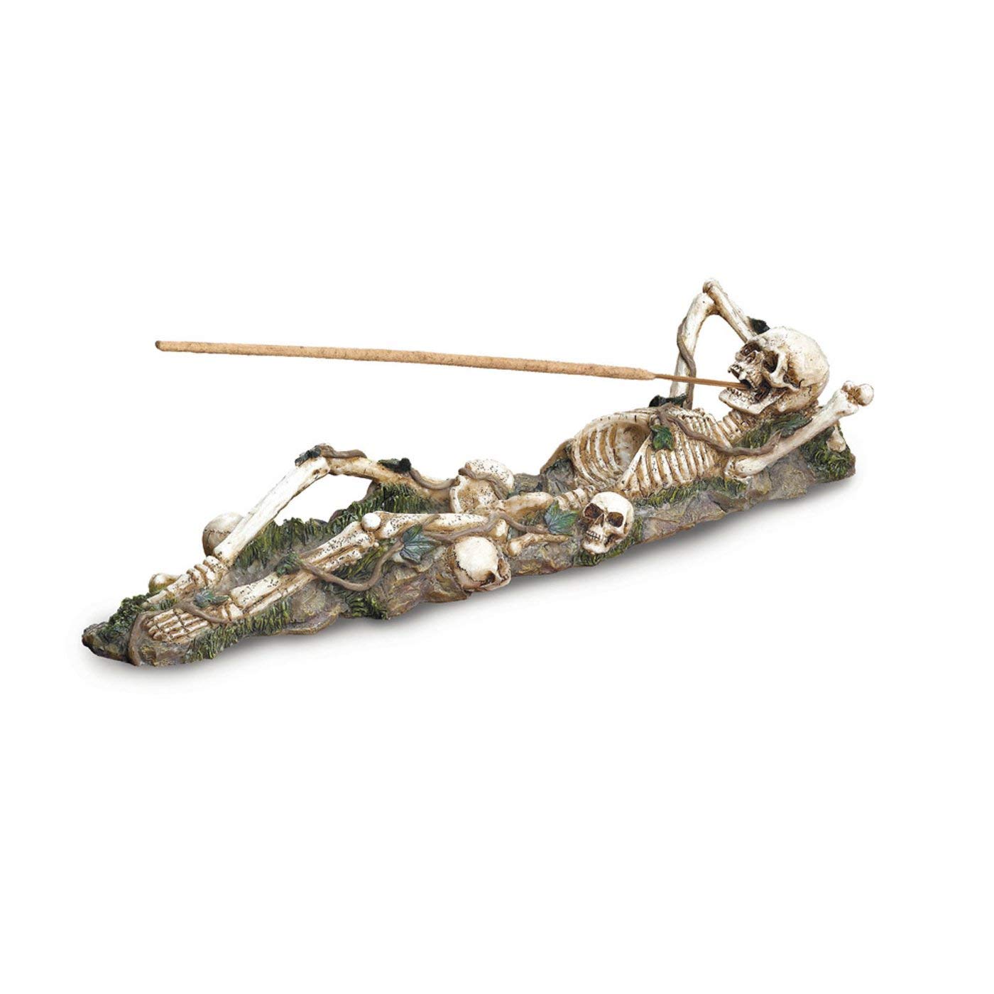 Gifts & Decor 57070342 Lazy Bones Incense Burner, No Size, White