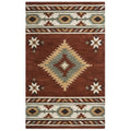 Rizzy Home Alora Decor Ryder 9' X 12' Tribal Rust/Khaki/Navy/Sage Hand-Tufted Area Rug