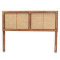 Baxton Studio Gilbert Ash Walnut Rubberwood Full Headboard