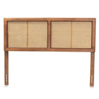 Baxton Studio Gilbert Ash Walnut Rubberwood Full Headboard