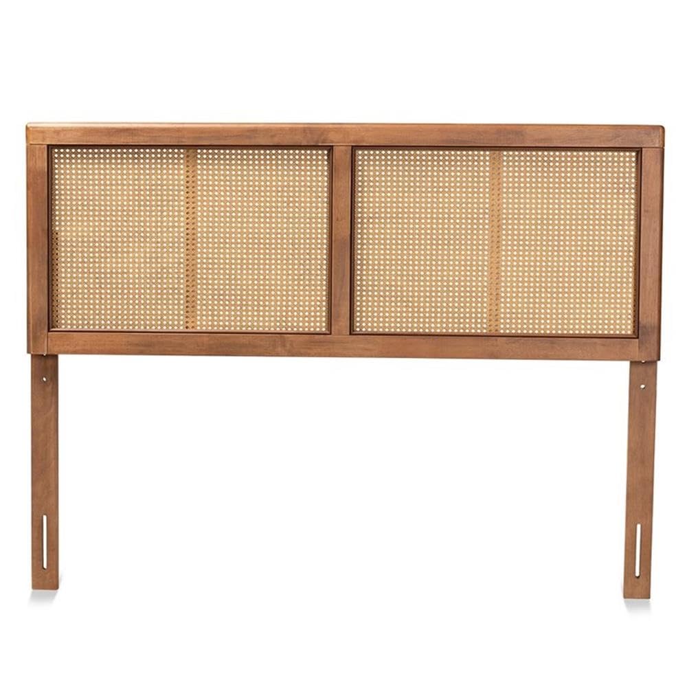 Baxton Studio Gilbert Ash Walnut Rubberwood Full Headboard