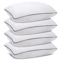 Higoom King Size Bed Pillows For Sleeping 4 Pack,Luxury Hotel Pillows,Comfortable And Supportive,Machine Washable,Suitable For S