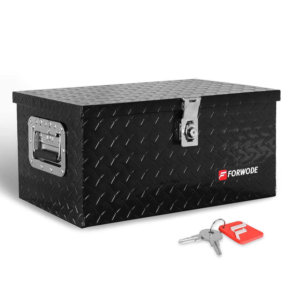 Forwode 20 Inch Truck Bed Tool Box Aluminum Heavy Duty Trailer Tool Box For Pickup Truck Bed Rv Toolbox With Handle And Lock - B