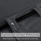 H.Versailtex Blackout Curtains Thermal Insulated Window Treatment Panels Room Darkening Blackout Drapes For Living Room Back Tab/Rod Pocket Bedroom Draperies, 52 X 96 Inch, Charcoal Gray, 2 Panels