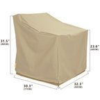 BANER GARDEN Patio Furniture Covers Set Beige 4 Piece Outdoor Conversation Set Waterproof