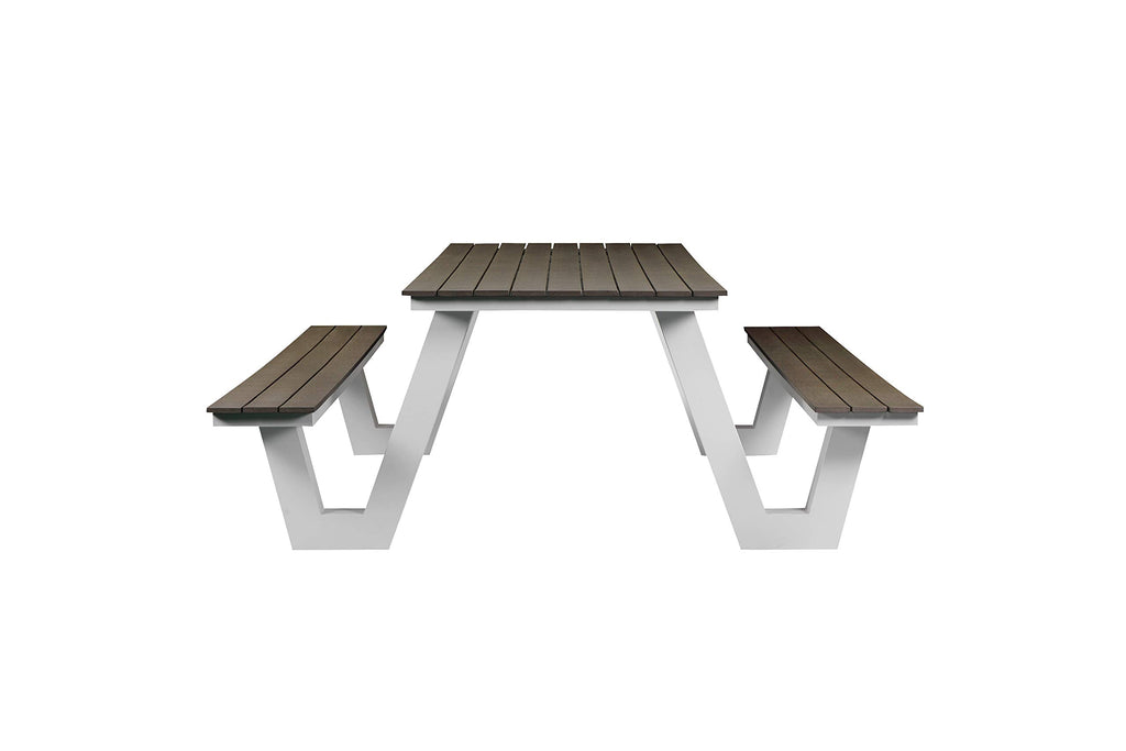 Pangea Home Lukas Whttk Picnic Table, Teak