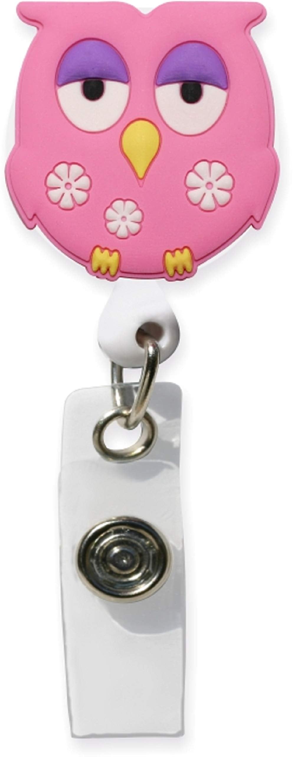 Smart Charms 3D Soft Rubber Retractable Badge Id Holder (Lady Bug)