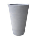 Pebble Series Poly Stone Planter 11.8 Dia 19.7 High in Grey
