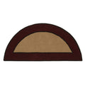 Minuteman International Contemporary II Berry Wool Hearth Rug, Half Round